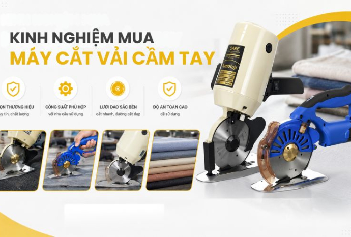 Kinh nghiệm mua máy cắt vải cầm tay phù hợp với nhu cầu