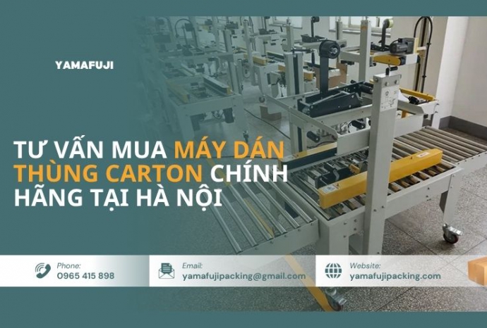 Địa chỉ mua máy dán thùng carton chính hãng tại Hà Nội