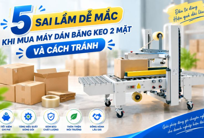 5 Sai lầm dễ mắc khi mua máy dán băng keo 2 mặt và cách tránh