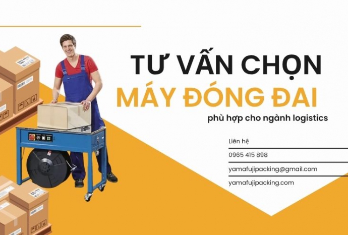 Tư vấn chọn máy đóng đai phù hợp cho ngành logistics