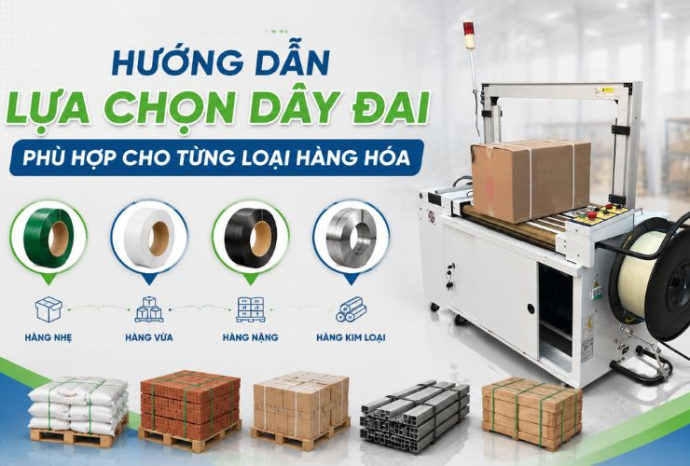 Hướng dẫn lựa chọn dây đai phù hợp cho từng loại hàng hóa