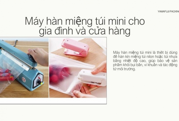 Máy hàn miệng túi mini cho gia đình và cửa hàng