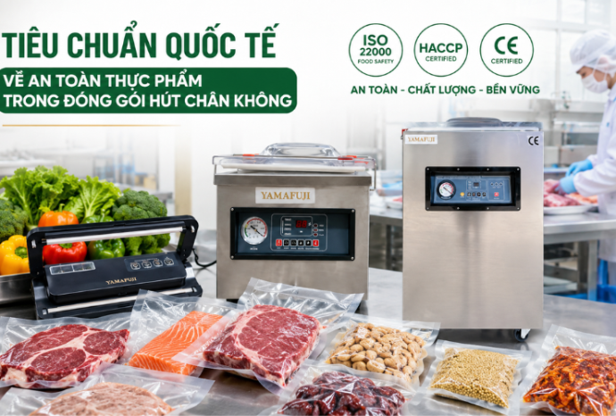 Tiêu chuẩn quốc tế về an toàn thực phẩm khi đóng gói hút chân không