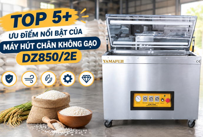 Top 5+ ưu điểm nổi bật của máy hút chân không gạo DZ850/2E