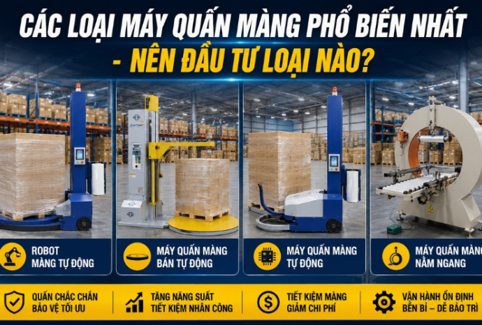 Các Loại Máy Quấn Màng Phổ Biến Nhất – Nên đầu tư loại nào?