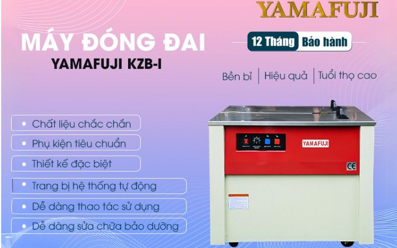 Ưu điểm nổi bật của máy đóng đai Yamafuji KZB-I