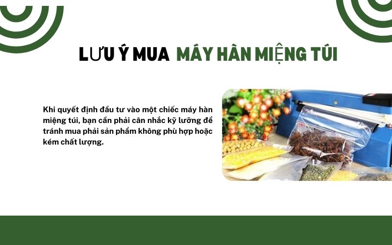 Lưu ý khi mua máy hàn miệng túi