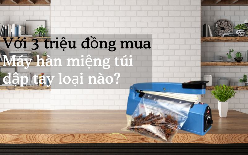 Với 3 triệu đồng đầu tư được máy hàn miệng túi dập tay nào