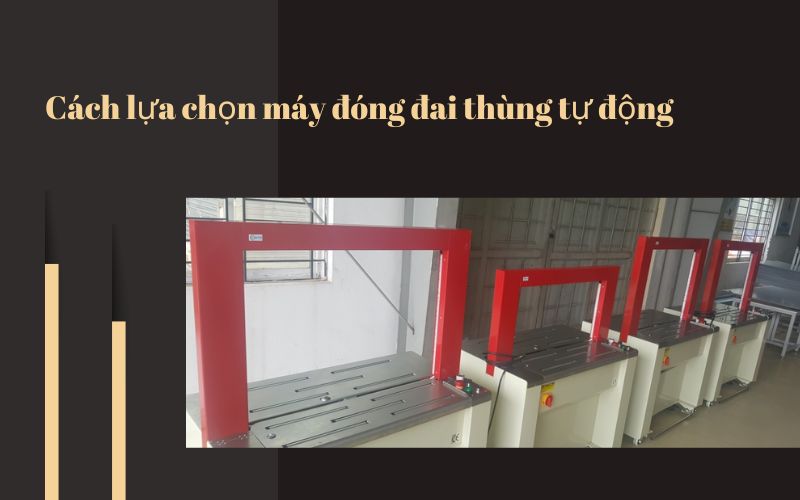 Cách lựa chọn máy đóng đai thùng tự động