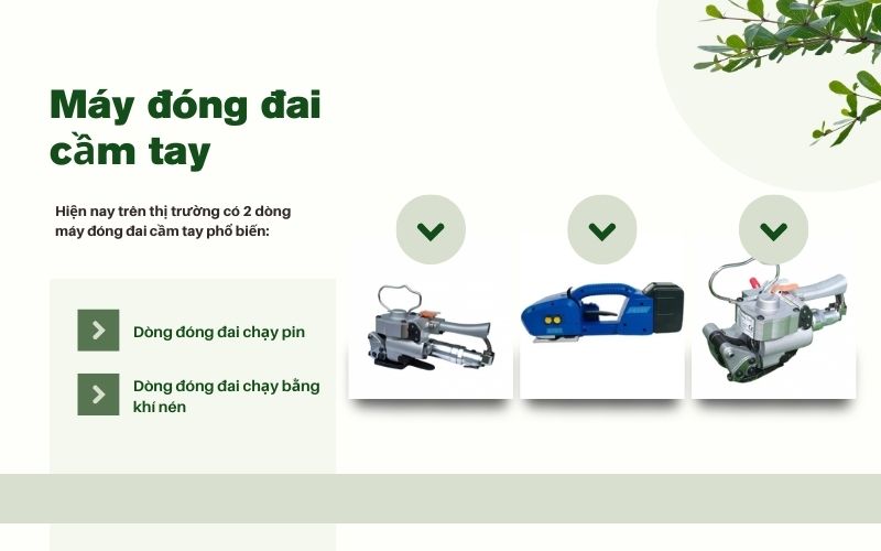 So sánh các loại máy đóng đai cầm tay phổ biến hiện nay