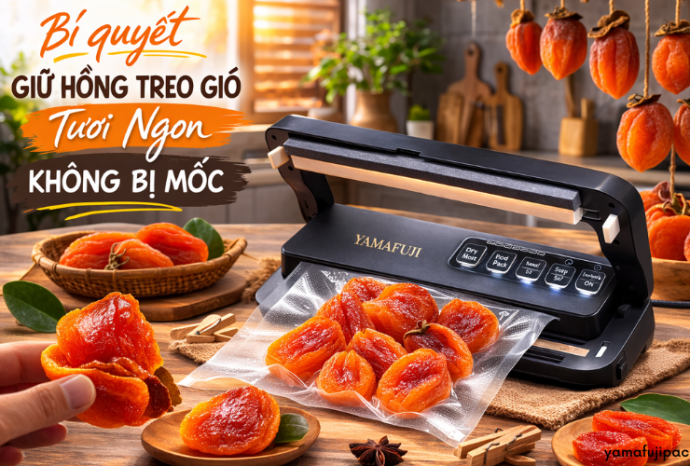 Bí quyết giữ hồng treo gió tươi ngon, không bị mốc