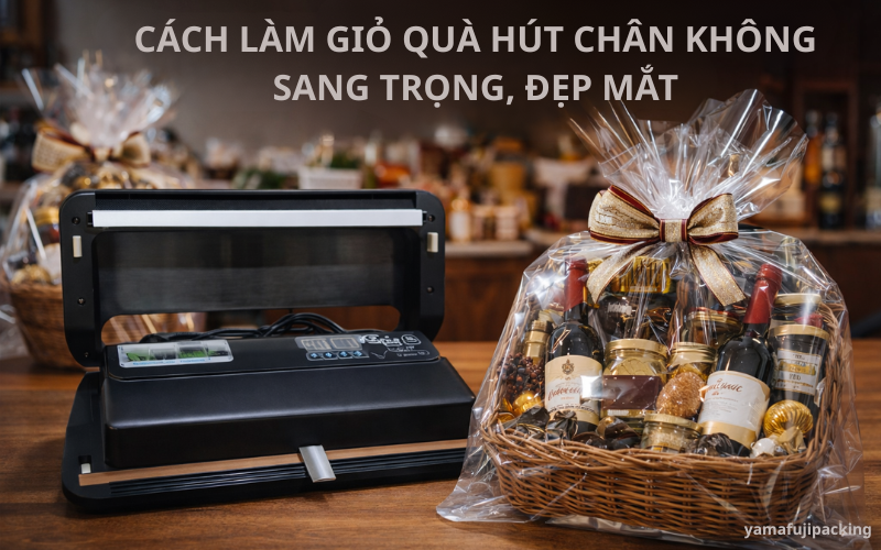 Cách làm giỏ quà hút chân không sang trọng, đẹp mắt tại nhà