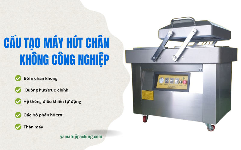 2. Cấu tạo máy hút chân không công nghiệp