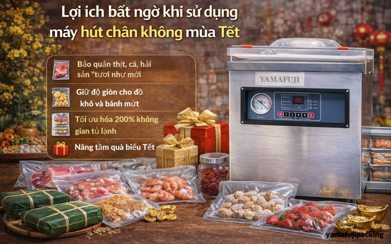 Lợi ích bất ngờ khi sử dụng máy hút chân không mùa Tết