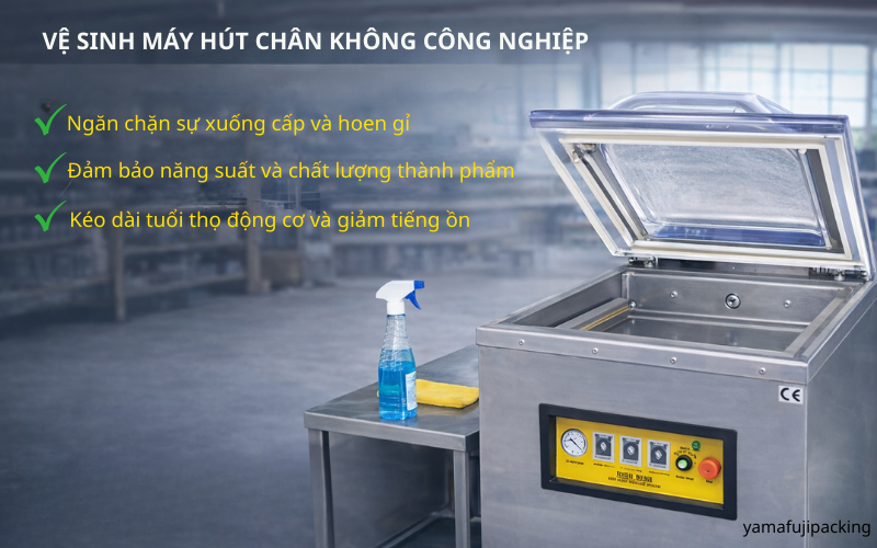  Vệ sinh máy hút chân không công nghiệp là việc 