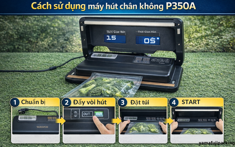 Cách sử dụng máy hút chân không P350A