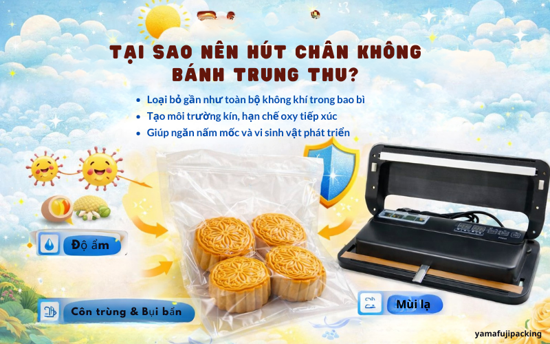 Tại sao nên hút chân không bánh trung thu?