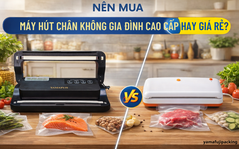 Nên mua máy hút chân không gia đình cao cấp hay giá rẻ? Ưu nhược điểm