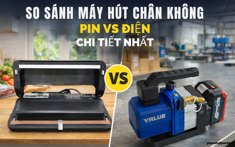 So sánh máy hút chân không pin và điện chi tiết