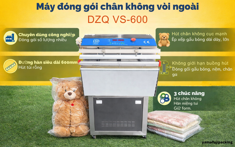 Máy đóng gói chân không vòi ngoài DZQ VS-600