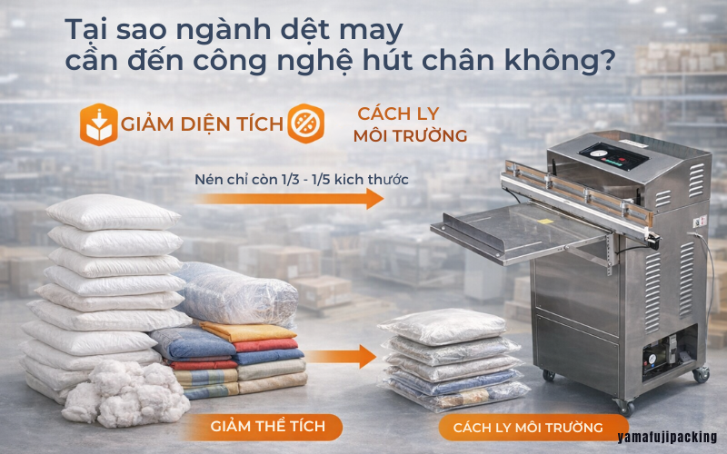 Tại sao ngành dệt may cần đến công nghệ hút chân không?