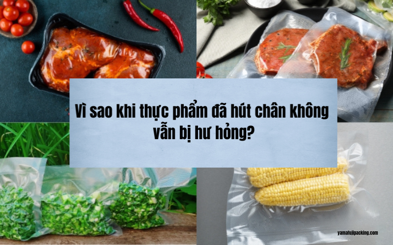 Vì sao khi thực phẩm đã hút chân không vẫn bị hư hỏng?