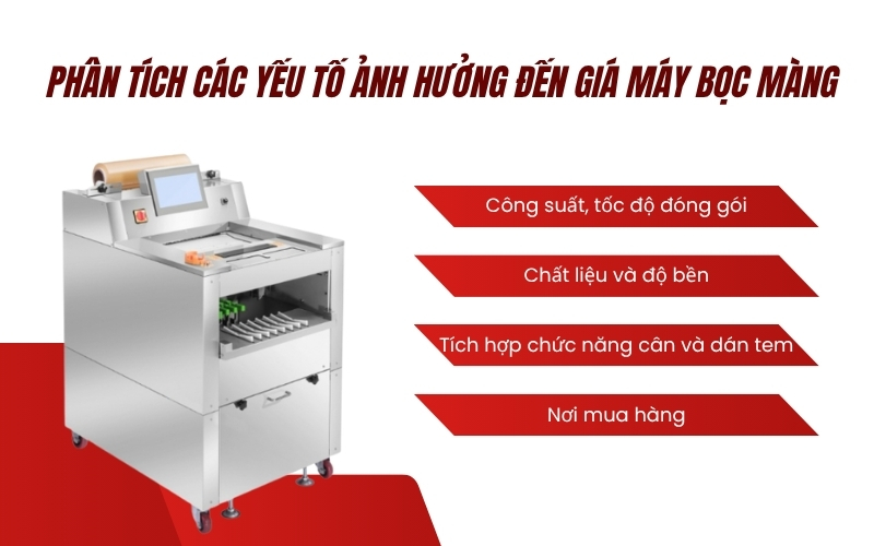 Phân tích các yếu tố ảnh hưởng đến giá máy bọc màng