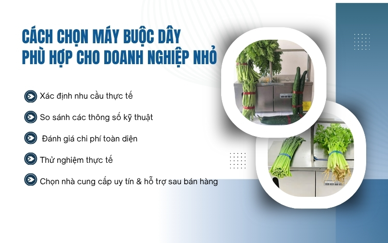 Cách chọn máy buộc dây phù hợp cho doanh nghiệp nhỏ