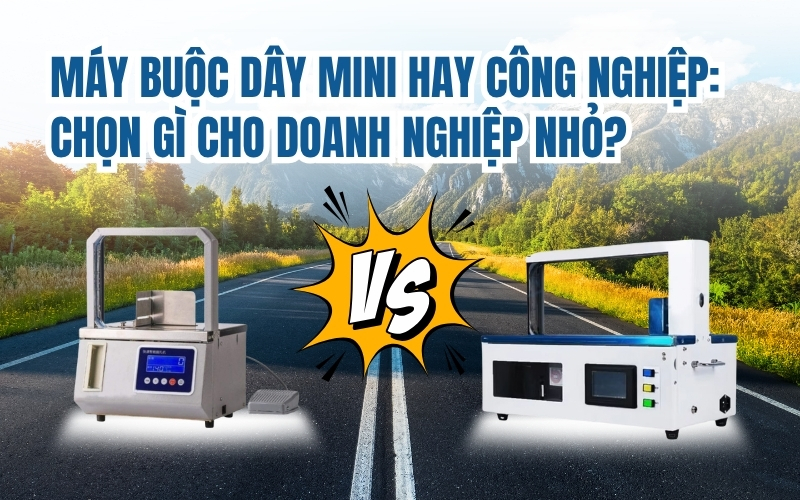 Máy buộc dây mini hay công nghiệp: chọn gì cho doanh nghiệp nhỏ?