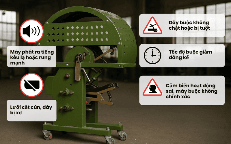 Các dấu hiệu máy cột dây cần nên bảo dưỡng