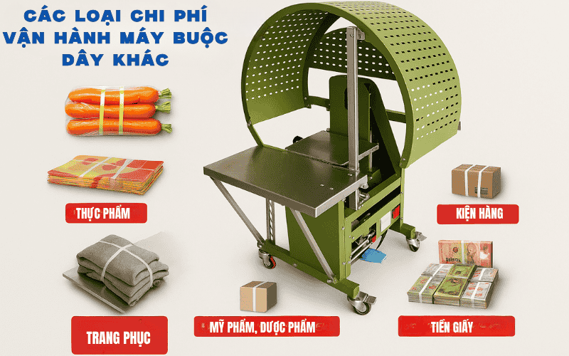  Các loại chi phí vận hành máy buộc dây khác