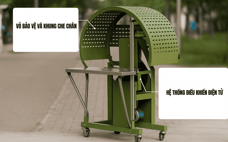 Cấu tạo máy buộc dây