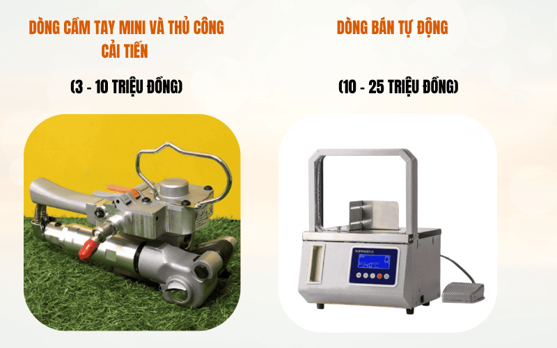 Các mức giá phổ biến của máy buộc dây hiện nay