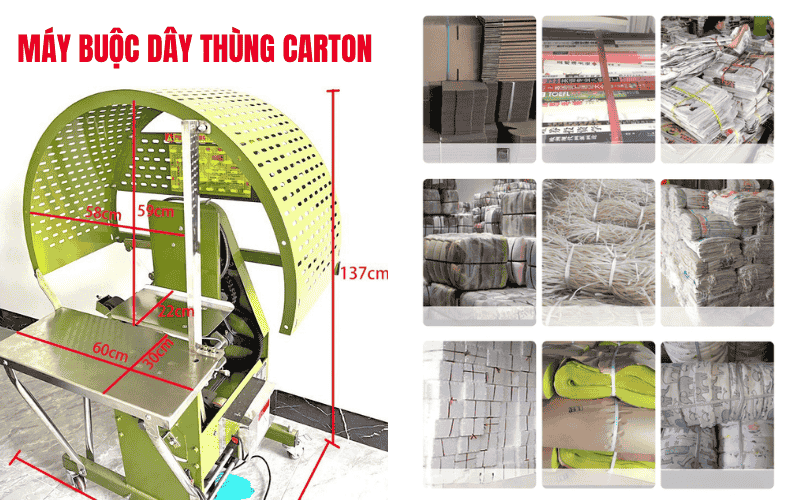 Tổng quan về máy cột dây thùng Carton