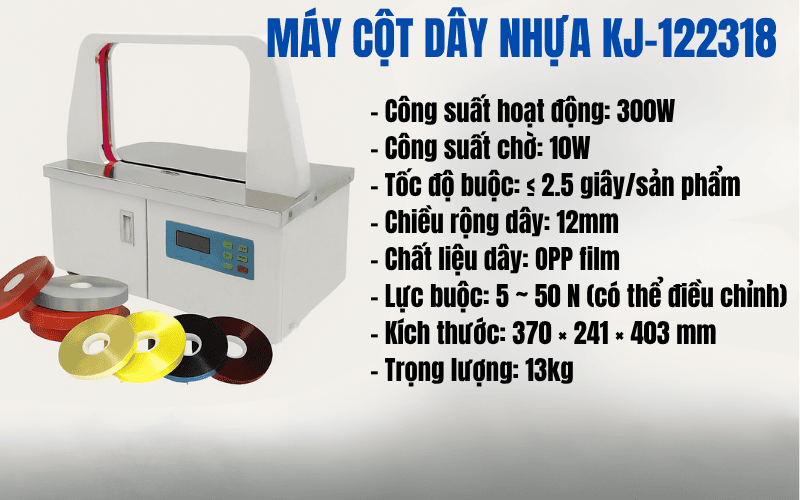 Máy cột dây nhựa KJ-122318