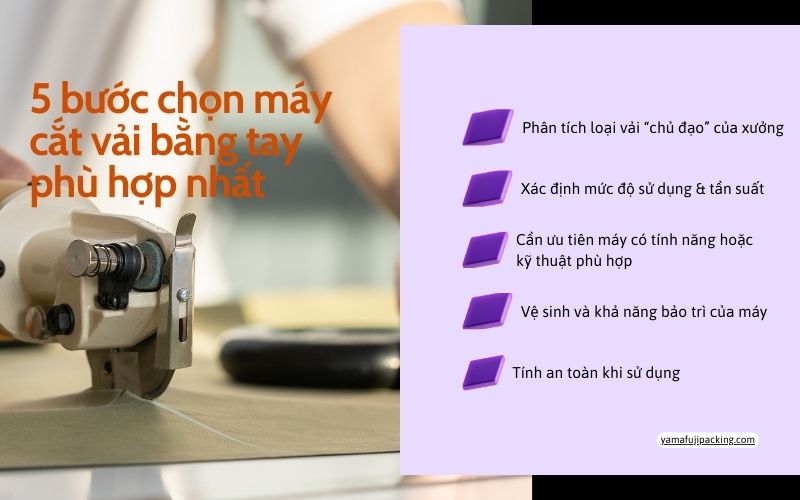 5 bước chọn máy cắt vải bằng tay phù hợp nhất  