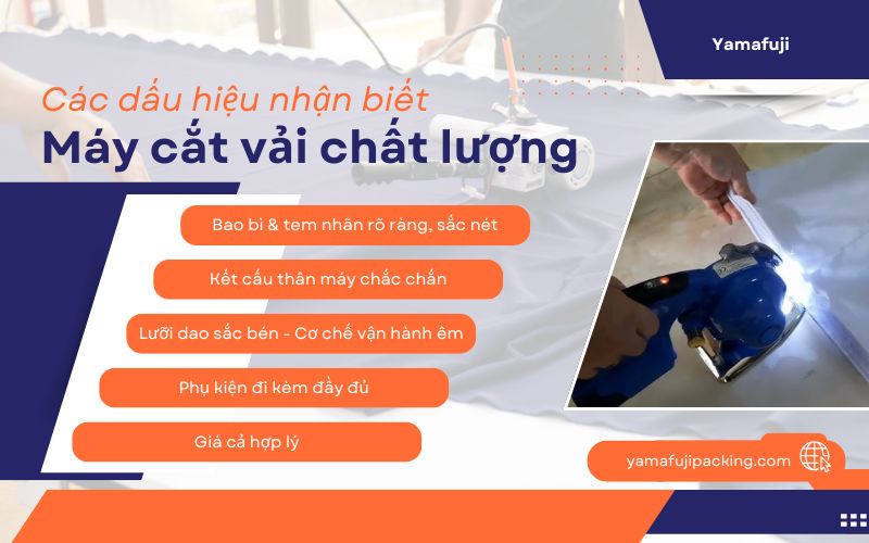 Các dấu hiệu nhận biết máy cắt vải chất lượng