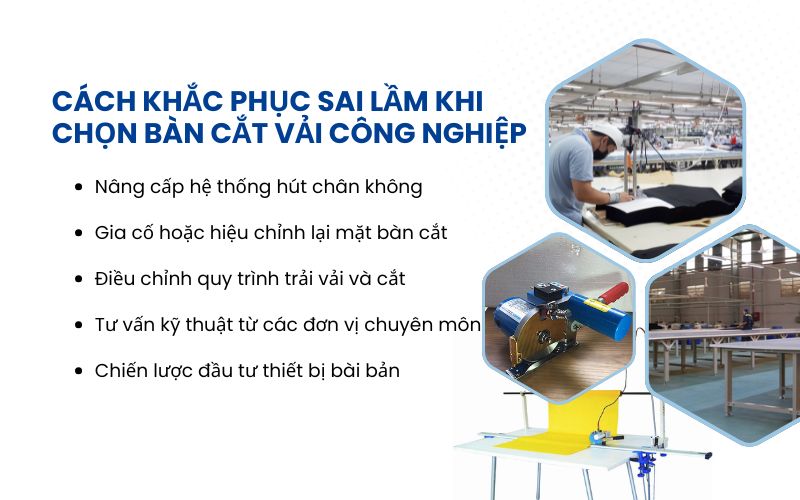 Cách khắc phục sai lầm khi chọn bàn cắt vải công nghiệp