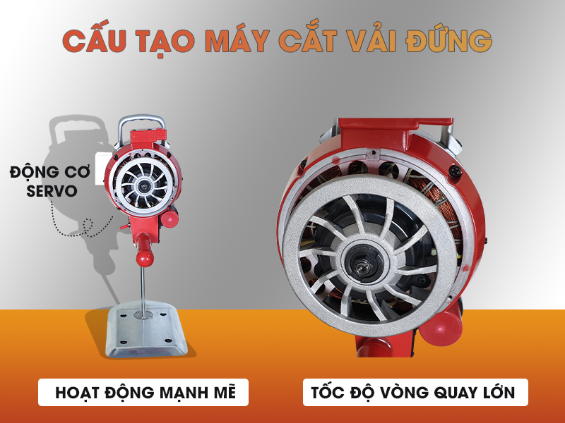 Cấu tạo máy cắt vải đứng Yamafuji