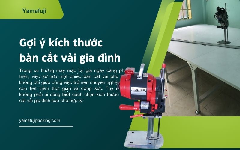 Gợi ý kích thước bàn cắt vải gia đình chuẩn theo không gian