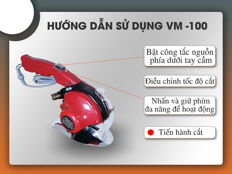 Hướng dẫn sử dụng máy cắt vải Yamafuji VM-100