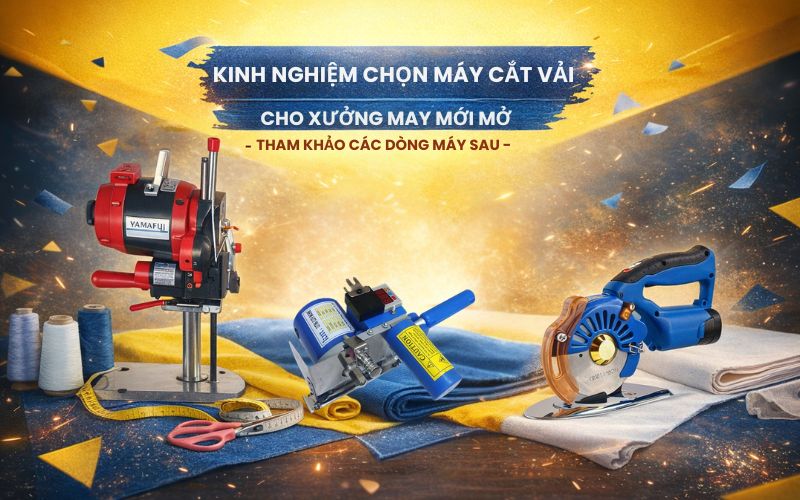 Kinh nghiệm chọn máy cắt vải cho xưởng may mới mở