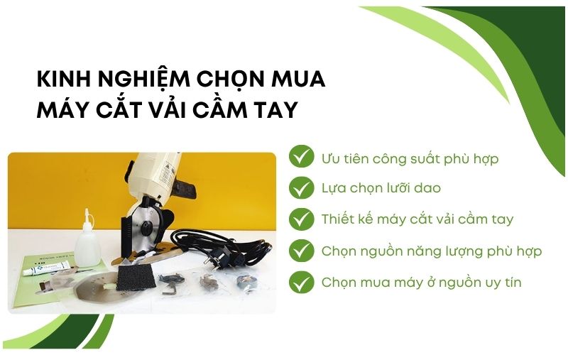 Kinh nghiệm chọn mua máy cắt vải cầm tay 