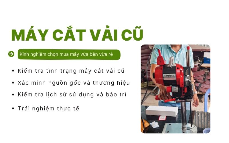 Kinh nghiệm chọn mua máy cắt vải cũ vừa bền vừa rẻ