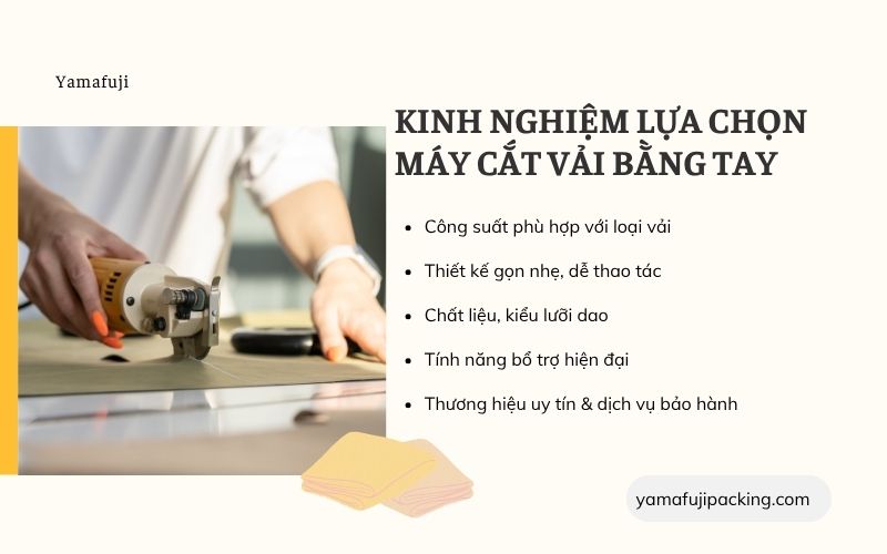 Kinh nghiệm lựa chọn máy cắt vải bằng tay