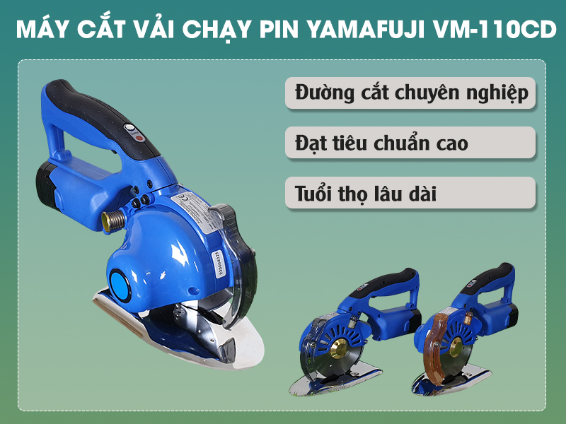 Giới thiệu máy cắt vải cầm tay Yamafuji VM-110CD