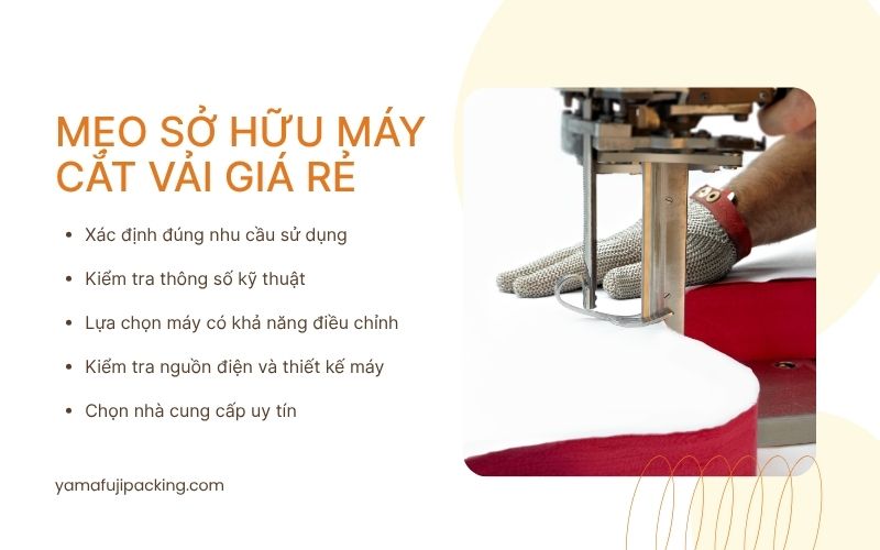 Mẹo sở hữu máy cắt vải chính hãng