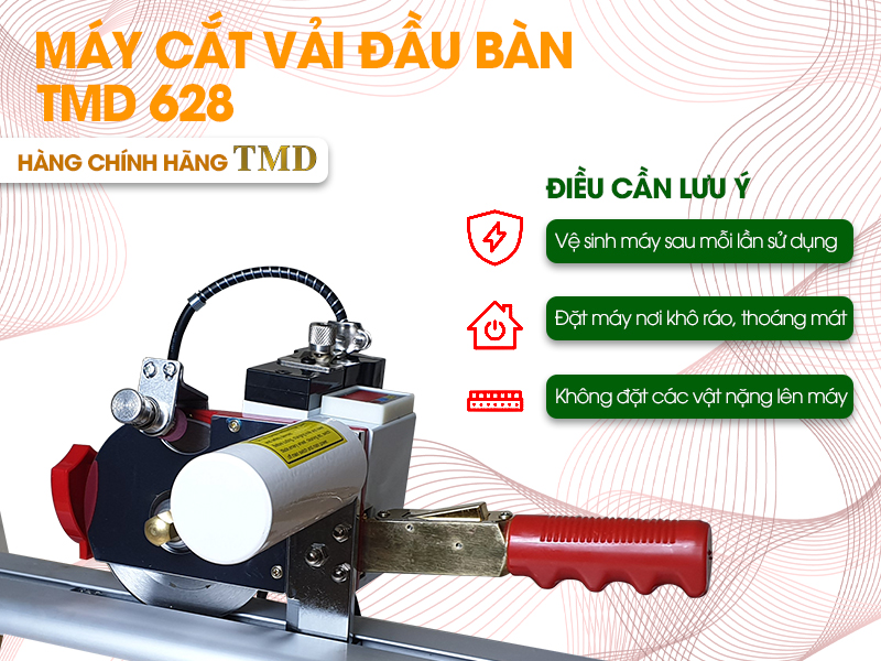 Những điều cần lưu ý khi sử dụng máy cắt vải đầu bàn