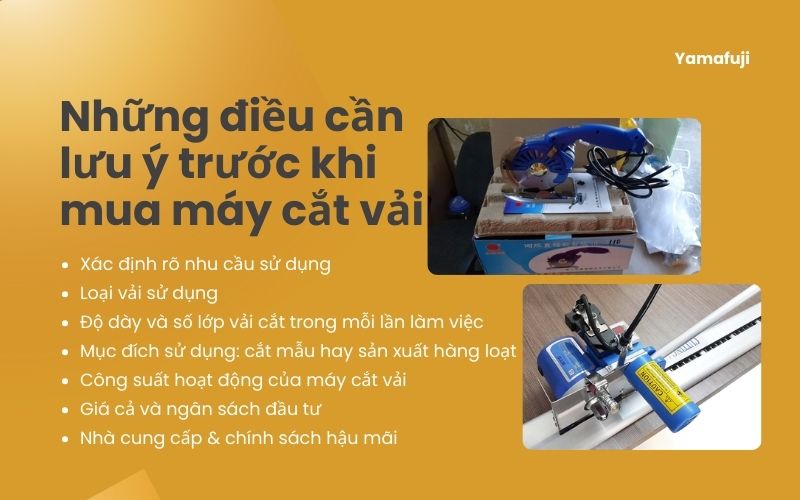 Những điều cần lưu ý trước khi mua máy cắt vải