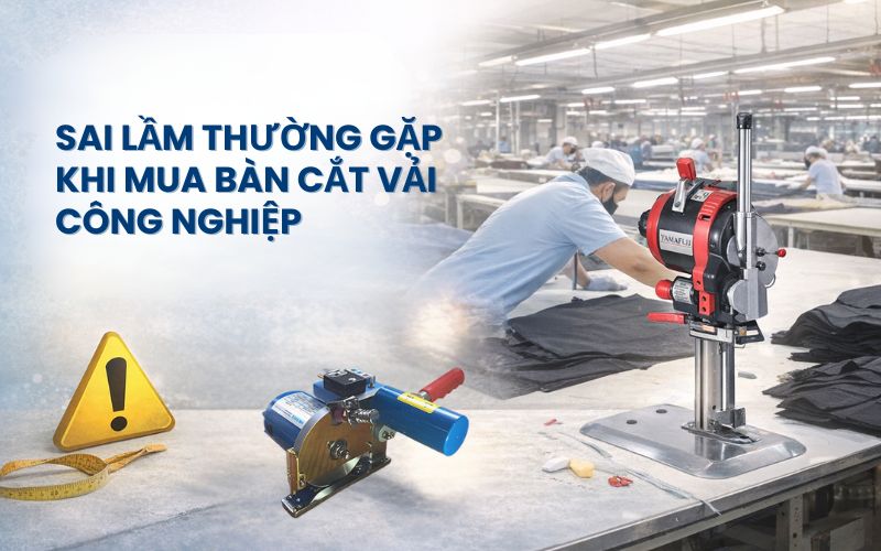 Sai lầm thường gặp khi mua bàn cắt vải công nghiệp